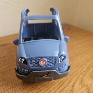 4/$10 Fisher Price Little People Blue Car Toy 2021 Mattel Vehicle